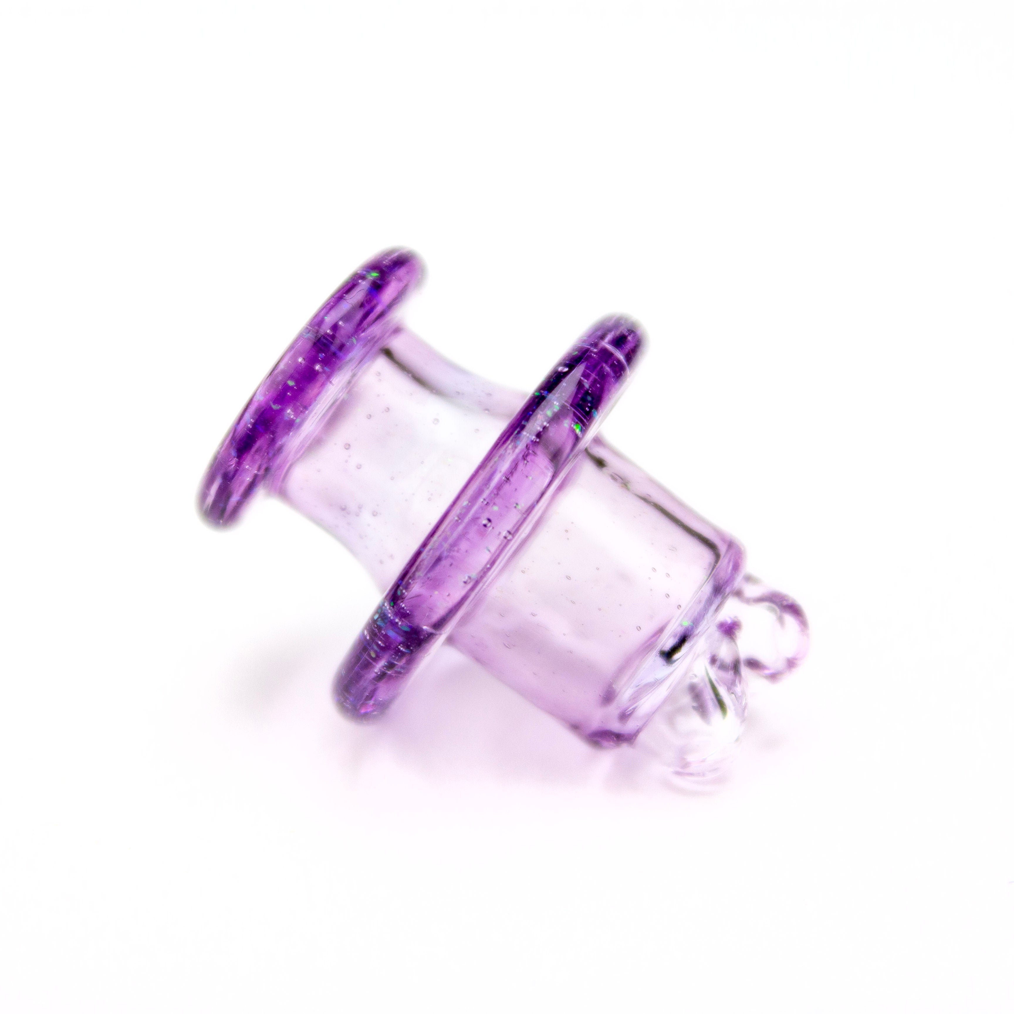Sandalz Glass Gold Purple 3DXL Crushed Opal Spinner Cap #SAN47 - Planet Caravan